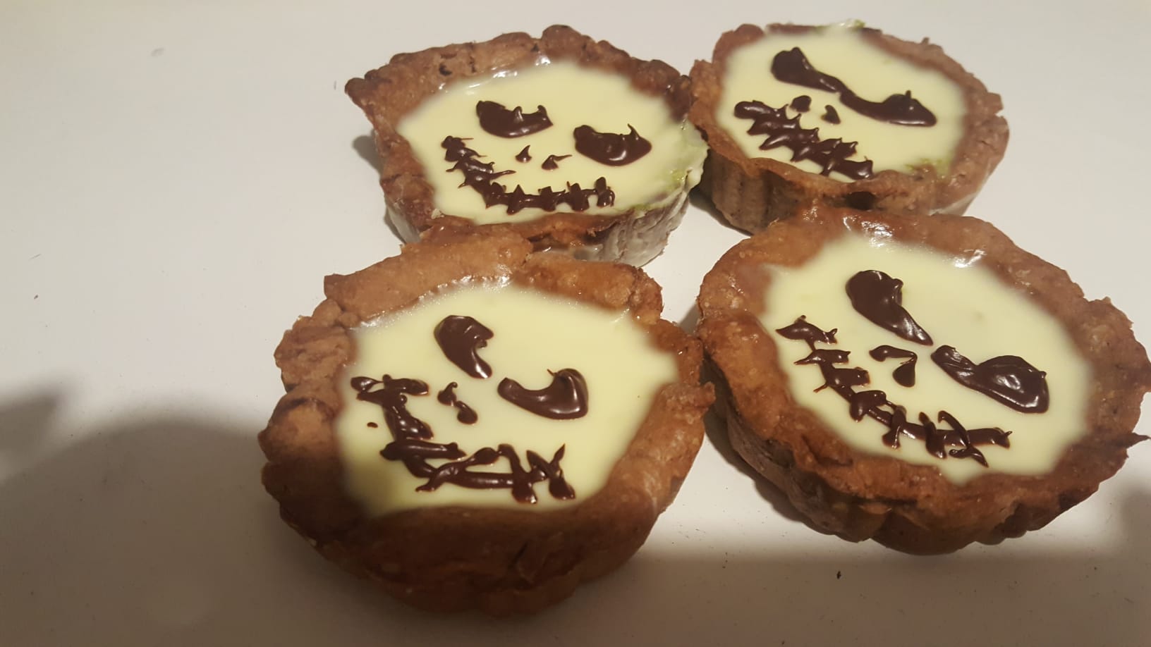 Spécial Halloween: tarte chocolat à la panna cotta coco