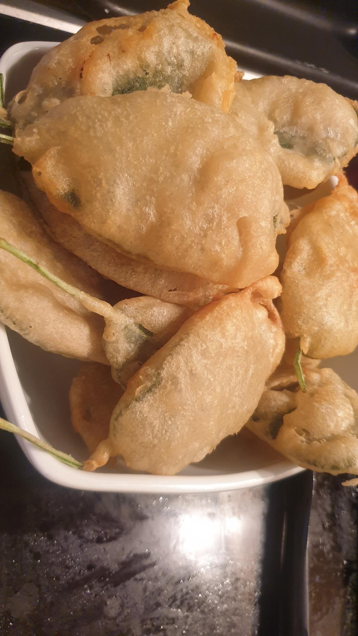 Beignets de feuilles de sauge