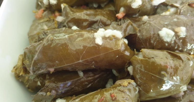 Feuilles de vigne farcie à la grecque « Dolmas »