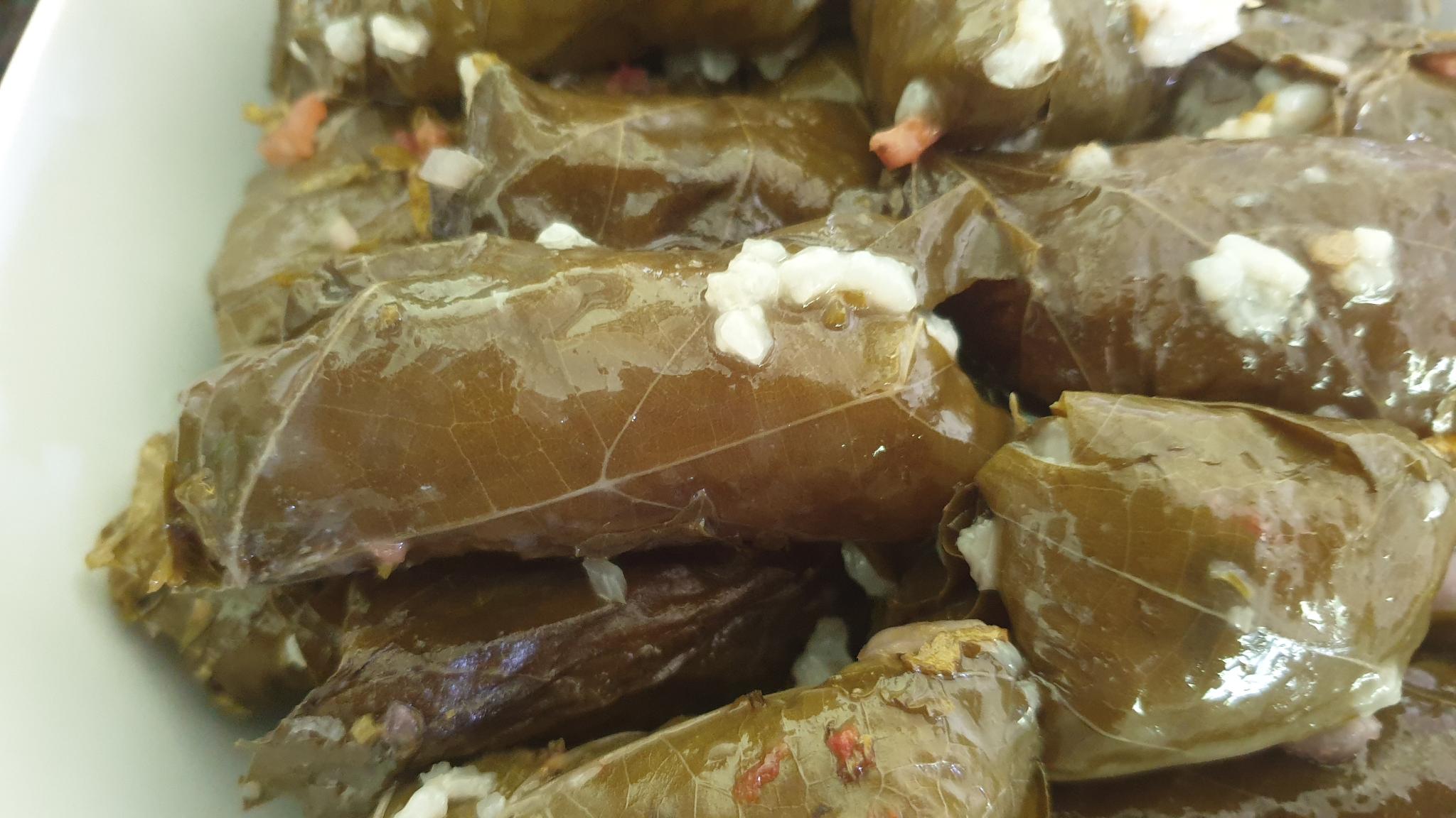 Feuilles de vigne farcie à la grecque « Dolmas »